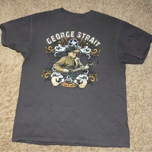 George Strait King Of Country 2013 Cowboy Rides Away Tour Mens T-Shirt Size XL